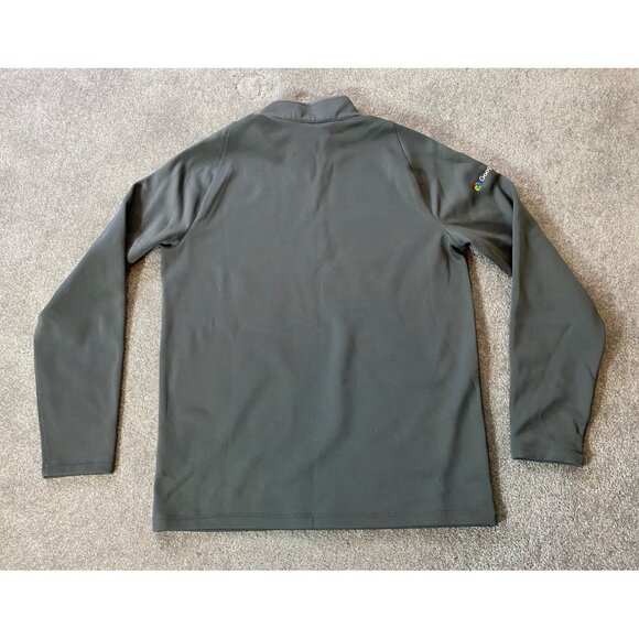 Nike Golf Dri-FIT Shirt Top Long Sleeve Pullover Gray Quarter Zip Medium - Picture 2 of 9
